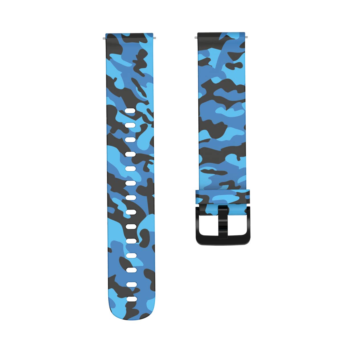 FitTurn 3-PACK Bands Compatible with Rinsmola 2021 Smart Watch Bands Silicone Soft Quick Release Wristband Replacement Straps for Rinsmola SmartWatch Band Accessories Women Men (Camouflage tricolor)