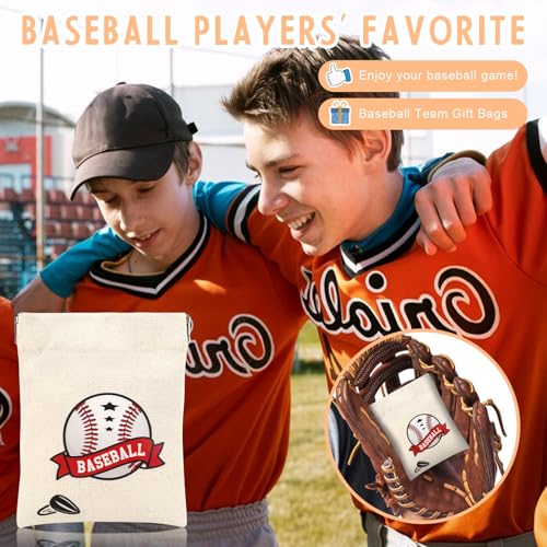 Baseball Snack Bags - Mini Portable Treat Bags for Seeds - 3.54x5.12inch