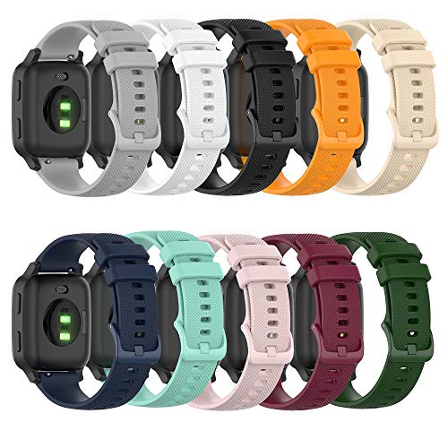 20mm Silicone Replacement Band for Garmin Watches - White