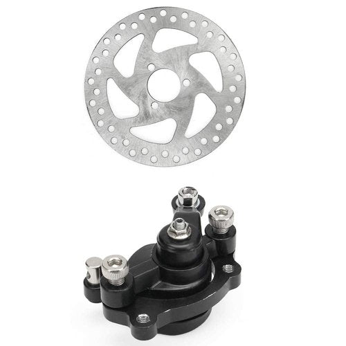 Acxico 1Set 140mm Rotor Electric Rear Disc Brake Caliper Kit for Mini Dirt Bike Go Kart Scooter ATV