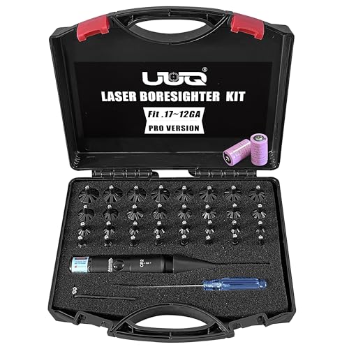 Laser Bore Sight Kit - Red Laser with 32 Adapters for 0.17 to 12GA Calibers