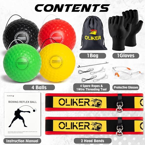 Boxing Reflex Ball Set - 4 Levels for Agility & Reaction Training