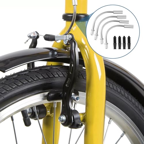 Bike V-Brake Noodle Cable Guide Set with Rubber Boots, 8-Piece Kit