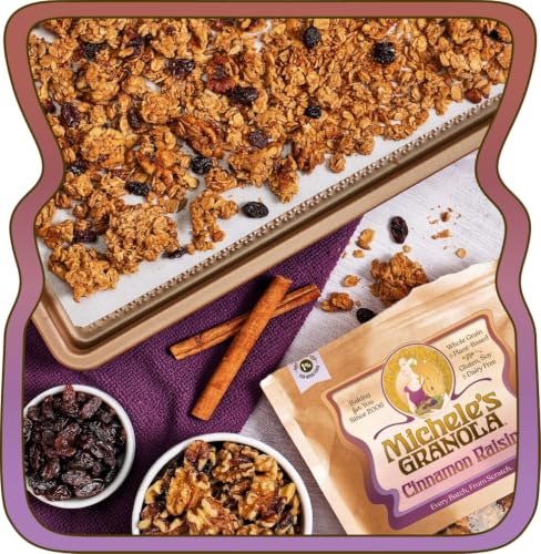 Cinnamon Raisin Granola - 12 oz Bag with Walnuts & Raisins
