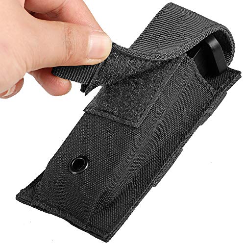 Tactical Pistol Mag Pouch - Single Open-Top - Black