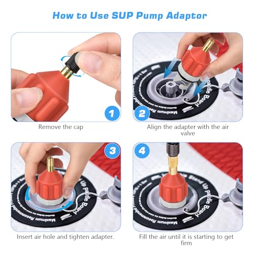 Inflatable Boat Pump Adapter - Quick Inflation & Deflation