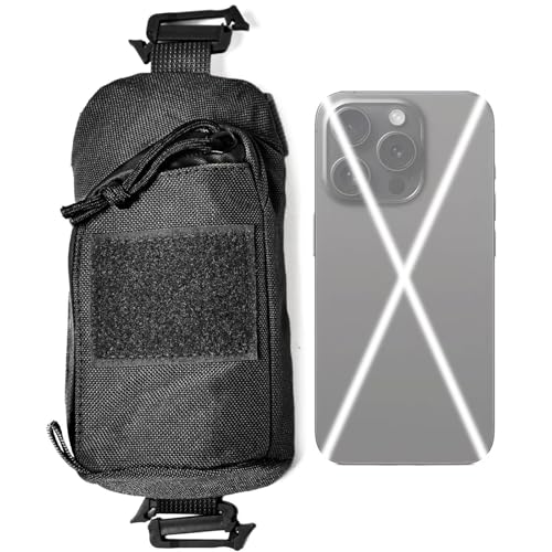 Mini Tactical Molle Pouch - Compact Accessory Bag - Black
