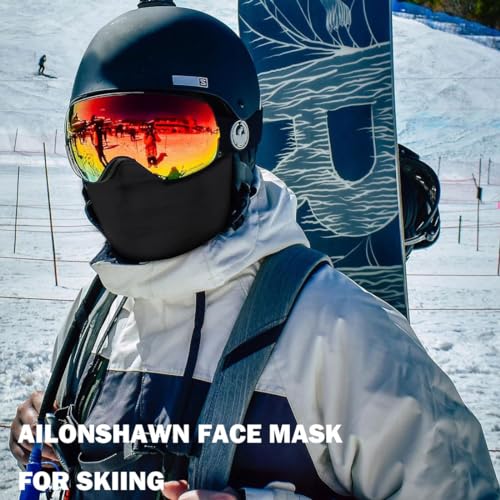 UV Protection Balaclava Ski Mask - Breathable Motorcycle Face Mask - White