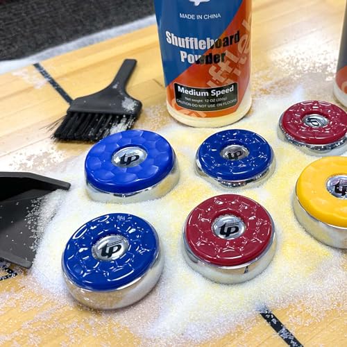 Medium Speed Shuffleboard Powder Set with Mini Brush - 2 Cans