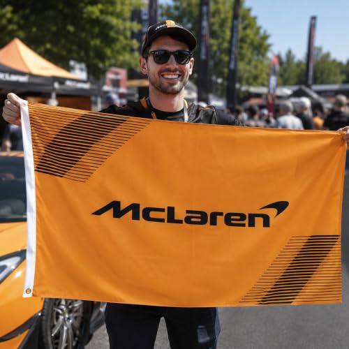 McLaren Flag Banner 3x5 Feet - Premium Outdoor Sports Fan Flag