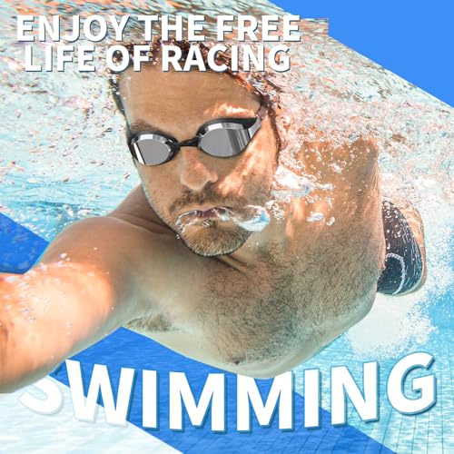 Anti-Fog Polarized Swimming Goggles - Silver