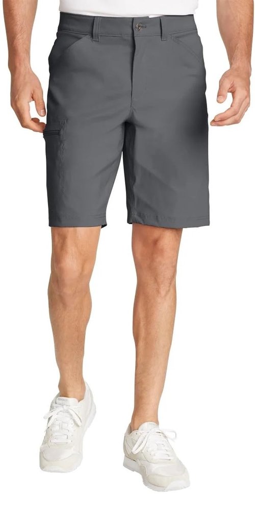 Eddie Bauer Men’s UPF 50+ Classic Fit Stretch Lightweight Tech Short (Gray, 36)