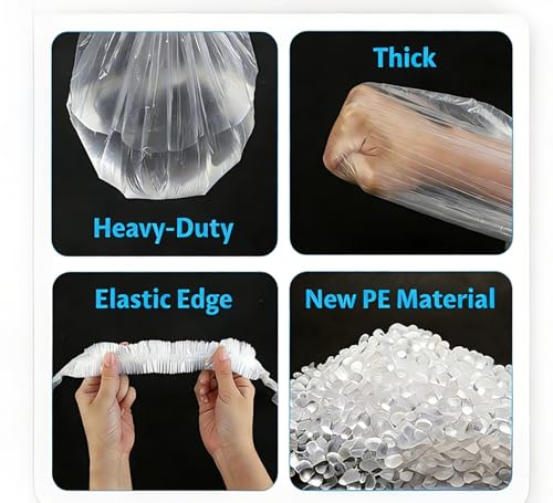 25-Pack Disposable Waterproof Backpack Rain Covers - 15-55L