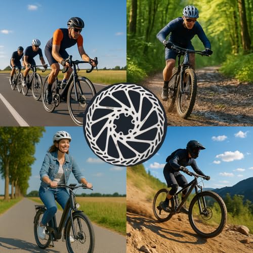 180mm Stainless Steel Disc Brake Rotor - 6-Bolt with T25 Torx Tool