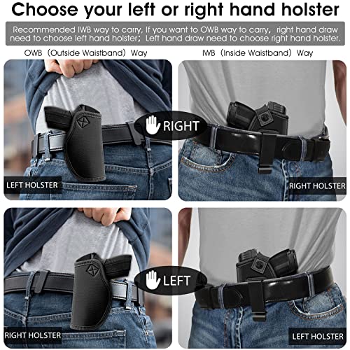 IWB Concealed Carry Holster - Right Hand Universal Gun Holster