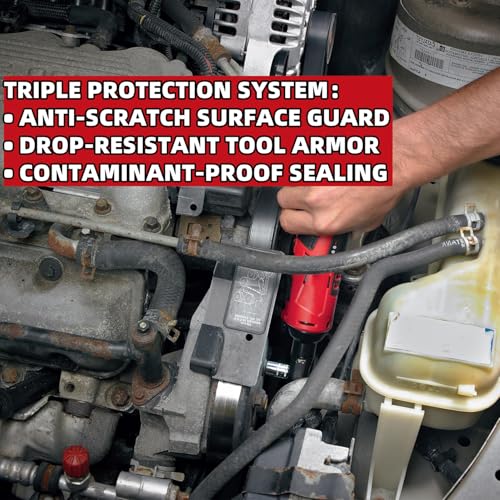 49-16-2457 Protective Boot for Milwaukee M12 2456-20/2457-20 Cordless 3/8" 1/4" Li-Ion Ratchet - Impact Resistant Durable Rubber Cover