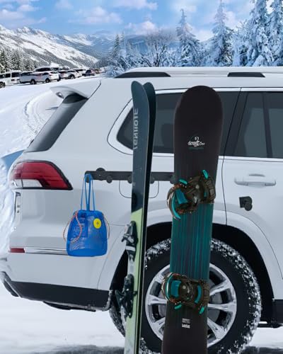 Magnetic Ski & Snowboard Holder | Durable Aluminum Rack with Strong Magnets
