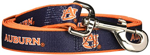 NCAA Auburn Tigers Dog Leash - 6 Feet, Silver