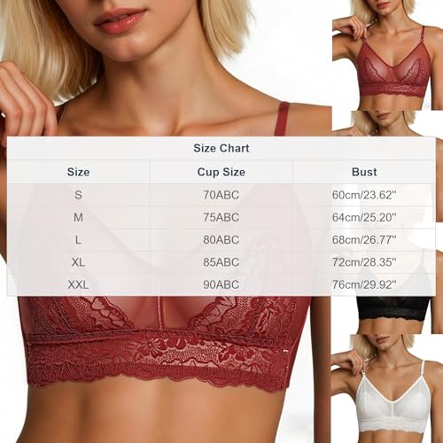 Women's Lace Balconette Bralette - Sheer Mesh, Black, XX-Large