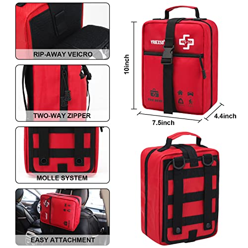 VRIEXSD 400-Piece Large First Aid Kit - Emergency Medical Supplies for Home, Car, Travel, Camping (Pack of 1)
