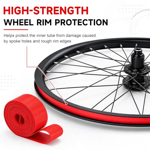Bicycle Rim Tape 2 Pack - 26 Inch High Pressure Puncture Resistant