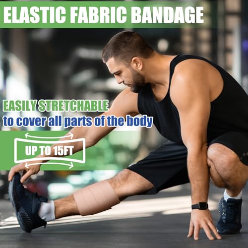 Geiserailie 3 Inch Self-Adhesive Elastic Bandage Wrap - 12 Rolls, Sports & Pets Use
