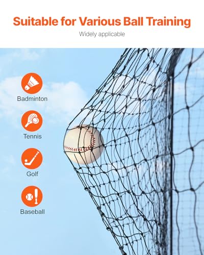 35 FT Heavy Duty Batting Cage Net - Indoor & Outdoor Use