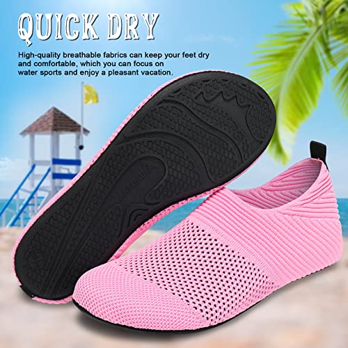 Quick-Dry Water Shoes for Men & Women - 8.5-9.5 Women/7.5-8 Men - Ablbpink