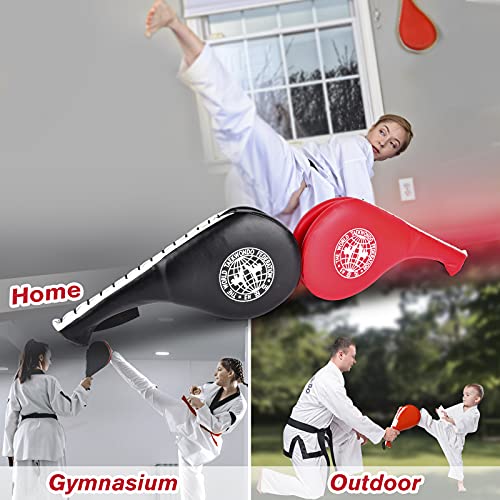 Double Strike Taekwondo Kick Pads - Martial Arts Training Equipment for Kids & Adults