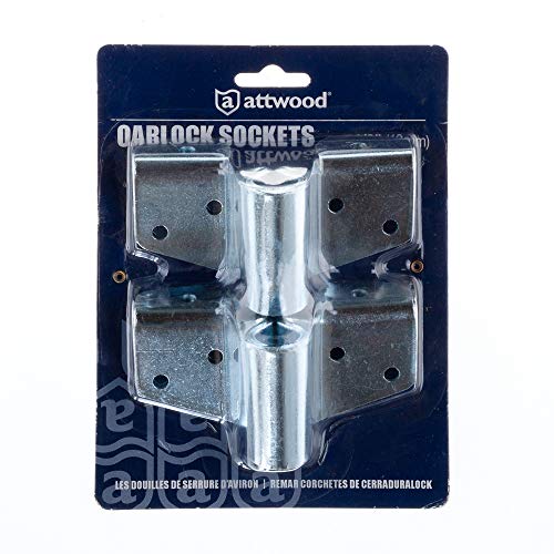 Rowboat Oar Locks - Heavy-Gauge Steel, 1/2 Inch Shank - Pair