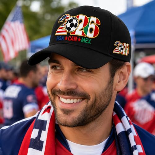 Adjustable Embroidered Trucker Hat for Soccer Supporters