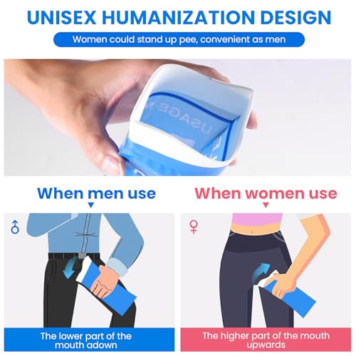 Leak-Proof Disposable Urine Bags - 12 Pack for Travel