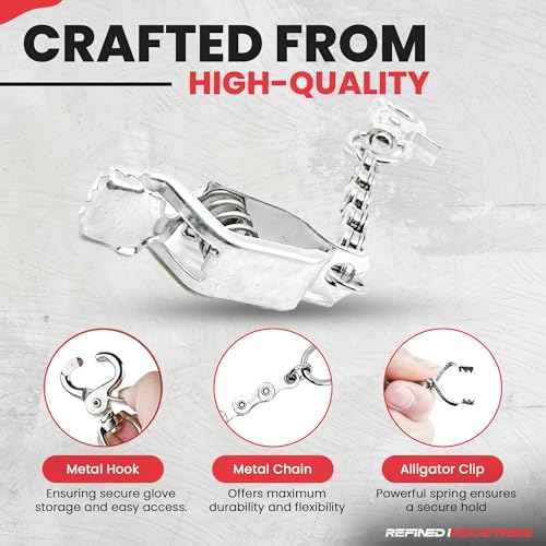 Heavy Duty Metal Glove Clip | Metal Glove Holder | Glove Clips for Work