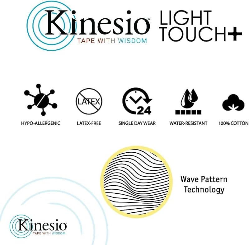 Kinesio Tex Gold Light Touch Elastic Therapeutic Athletic Tape 2in x 16.4ft Pink