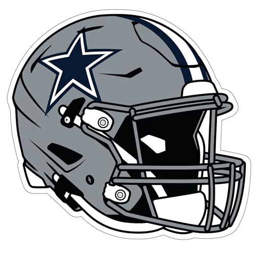 Dallas Cowboys NFL Helmet Decal - Team Colors, 7" x 7.25"