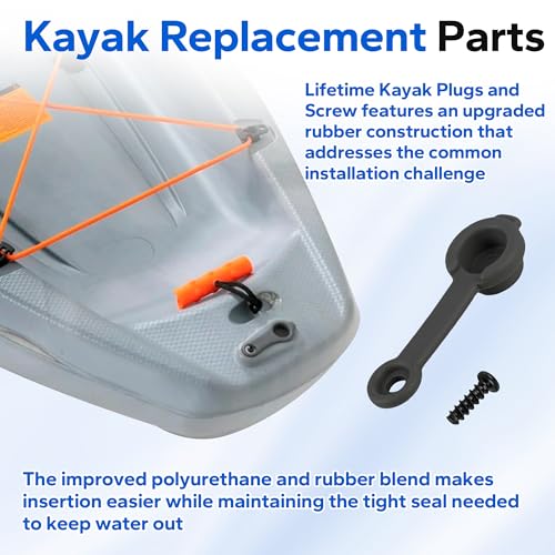 Lifetime Kayak Scupper Plugs and Screws - 2 Pack for Fathom Amped Freestyle Horizons