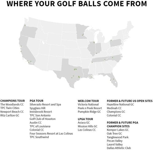 LostGolfBalls e6 Golf Balls - Mint Condition AAAAA Quality | Recycled White Golf Balls for Best Value