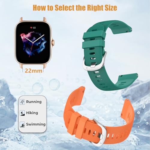 XIDESSEN 4 Pack Silicone Watch Bands Compatible with Coros Pace 3/4, Pace Pro, Apex 2/4 PRO 42mm