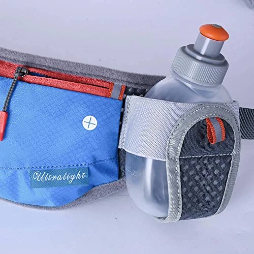 Running Hydration Belt with 2 BPA-Free Water Bottles - Rose