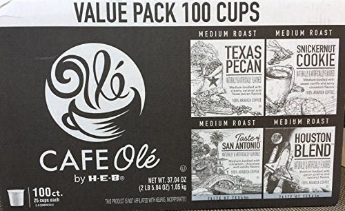 Cafe Ole Value Pack Coffee Pods - 100 Sugar Free Cups