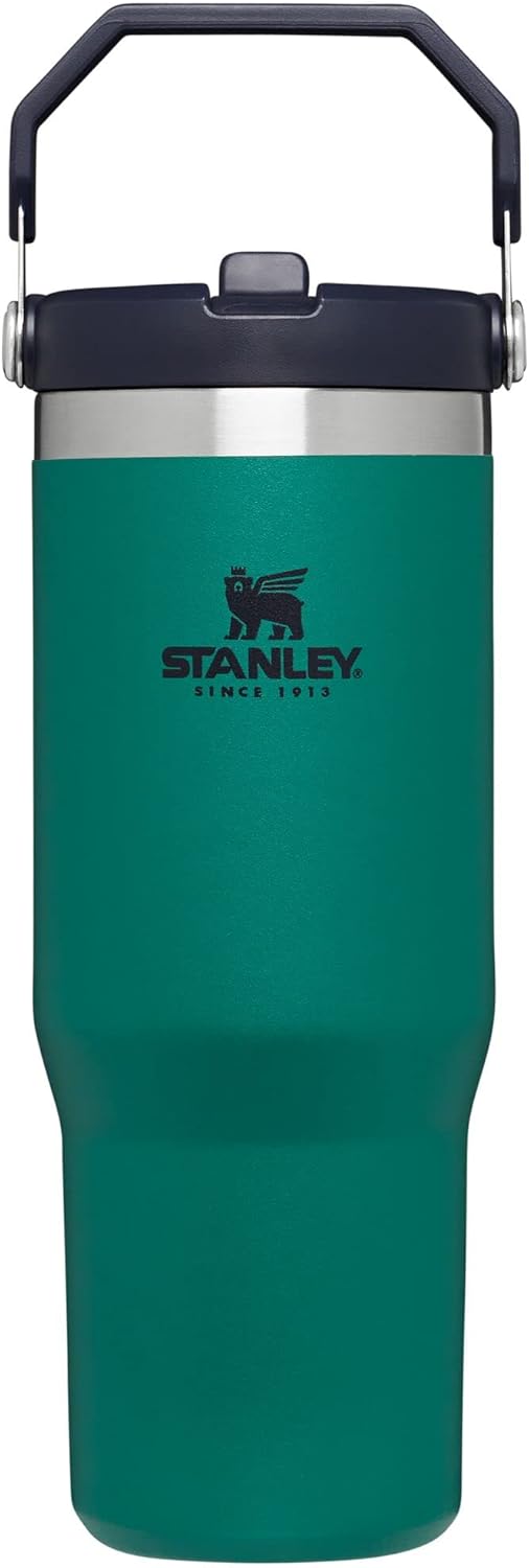 Stanley IceFlow Stainless Steel Tumbler - Vacuum Insulated 30 OZ Water Bottle | Leak-Resistant, Keeps Drinks Cold for 12 Hours, Tidepool