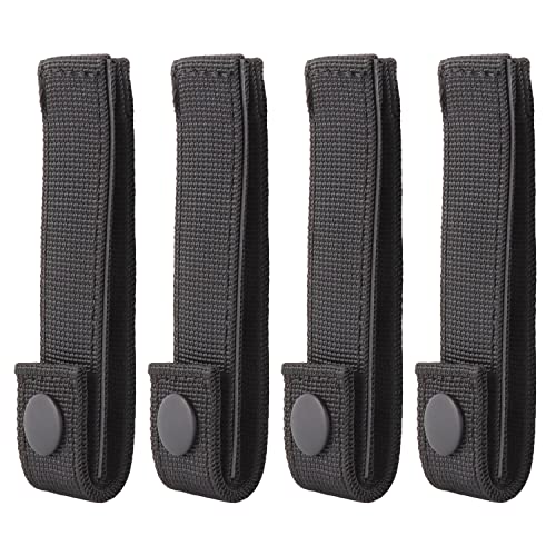 MOLLE Straps with Snaps for Backpack - Tactical Connectors - Black