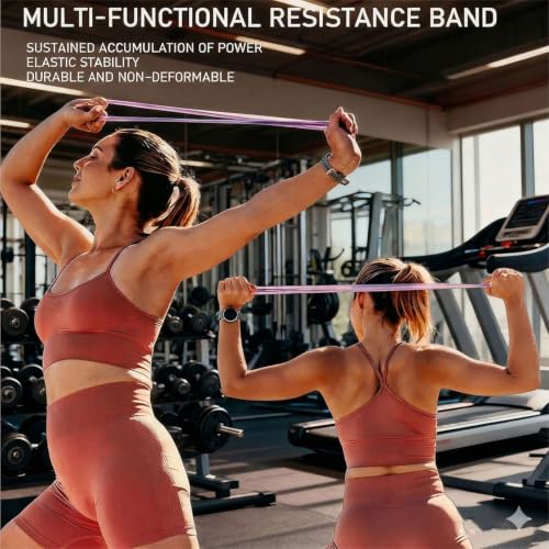 Figure 8 Resistance Bands - 15LB Pink Elastic Fitness Band