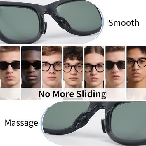 Smart Glasses Accessories Kit for Ray-Ban Meta/Gen 2 and Oakley Meta HSTN, Includes 10Pcs Lens Cleaning Papers, 4 Pairs Nose Pads, 1Pc Adjustable Anti-Drop Lanyard & Non-Slip Glasses Holder