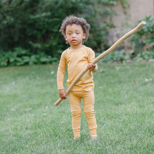 Woolino Merino Wool Base Layer for Kids - 2-3 Years Honey - Soft Thermal Top