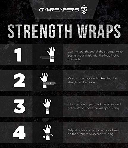 Strength Wrist Wraps for Cross Training & Olympic Lifting - Black/Black