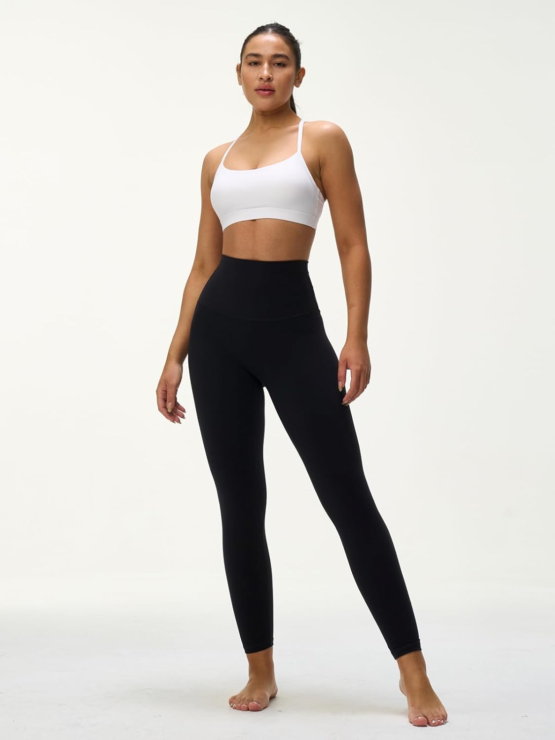 Skiennix Women's Y-Back Padded Sports Bra - Soft, Strappy U-Neck Design for Low Impact Workouts