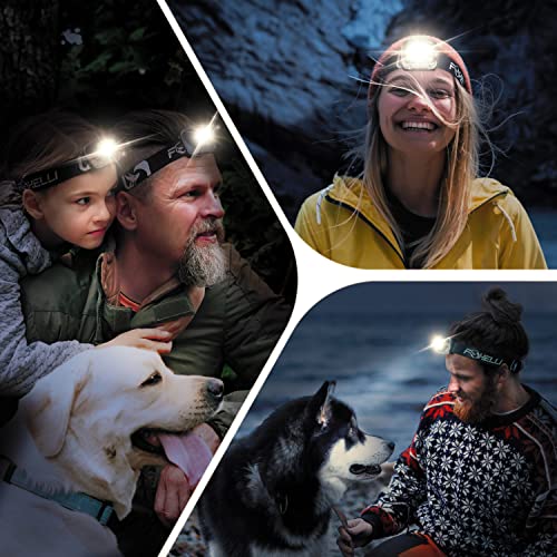 LED Headlamp Flashlight - Black, Waterproof & Lightweight for Running, Camping, Hiking