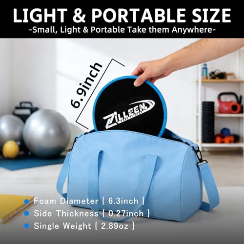 Exercise Sliders for Pilates & Yoga - Blue Fitness Discs (2pcs)