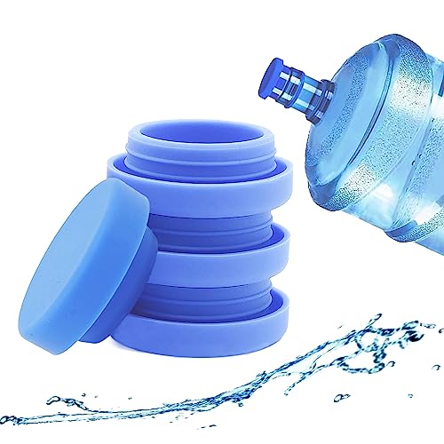 Reusable 5 Gallon Water Jug Caps - Leak Proof, Anti-Splash, 4 Pack